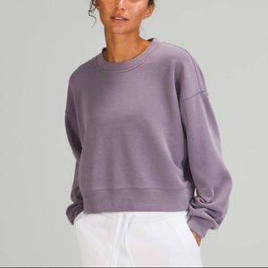 Lululemon Perfectly Oversized Cropped Crew *Softstreme™ Dusky Lavender size 4